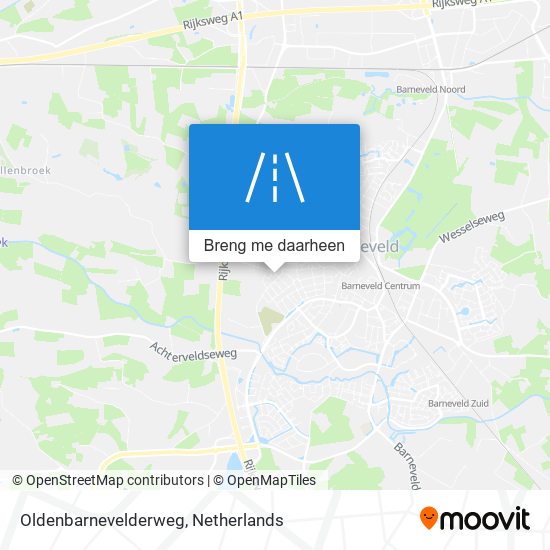 Oldenbarnevelderweg kaart