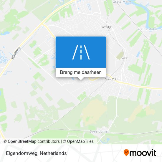 Eigendomweg kaart