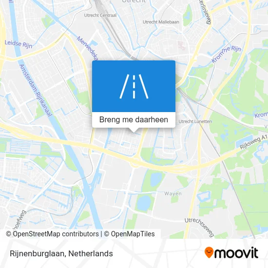 Rijnenburglaan kaart