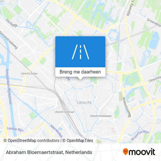 Abraham Bloemaertstraat kaart