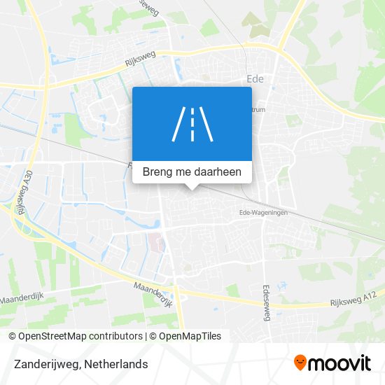 Zanderijweg kaart