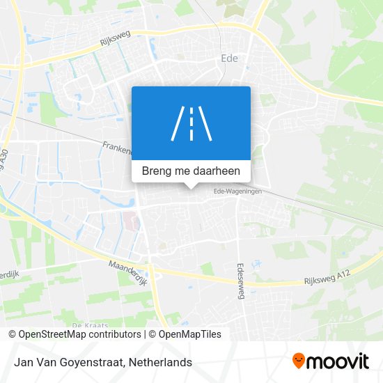 Jan Van Goyenstraat kaart