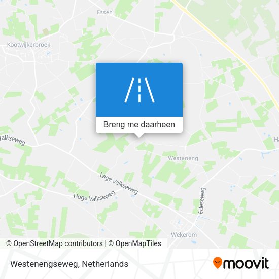 Westenengseweg kaart