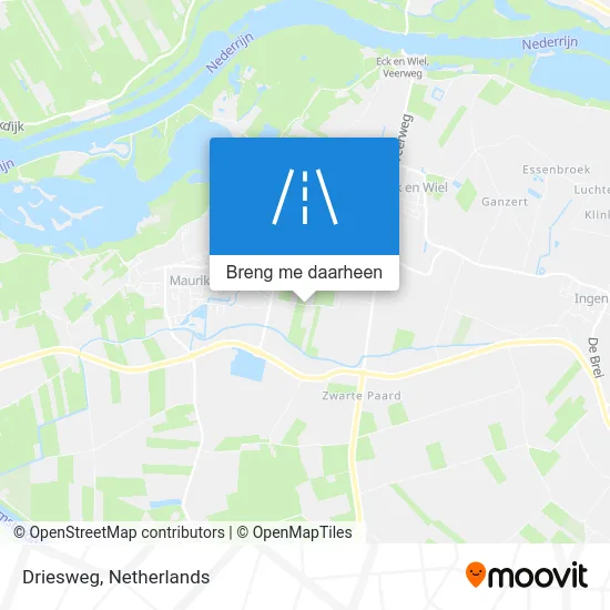 Driesweg kaart