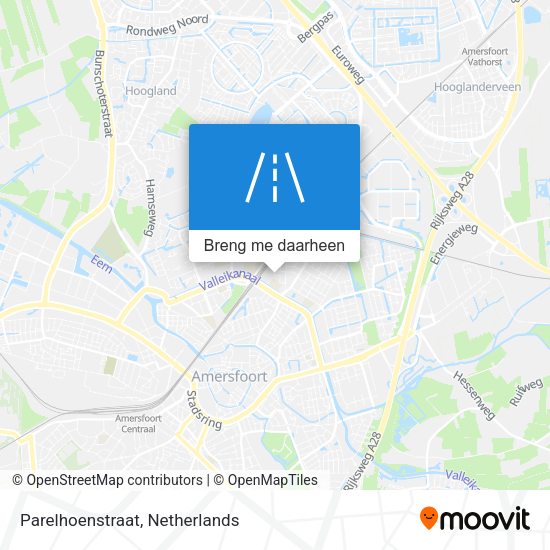 Parelhoenstraat kaart