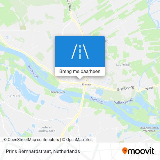 Prins Bernhardstraat kaart