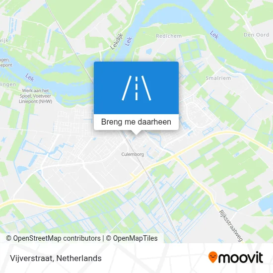 Vijverstraat kaart