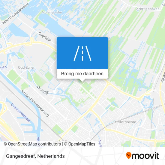 Gangesdreef kaart