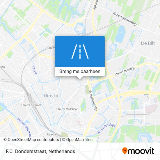 F.C. Dondersstraat kaart