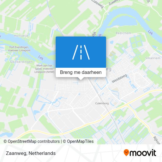 Zaanweg kaart