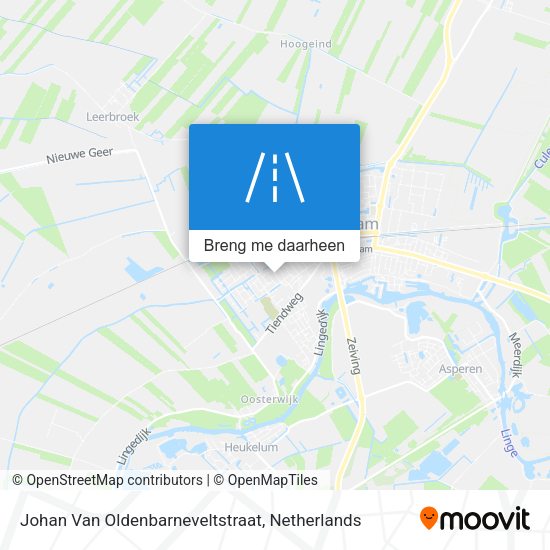 Johan Van Oldenbarneveltstraat kaart