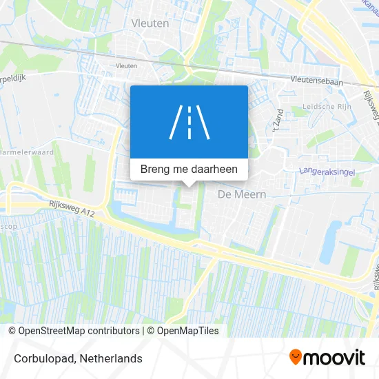 Corbulopad kaart