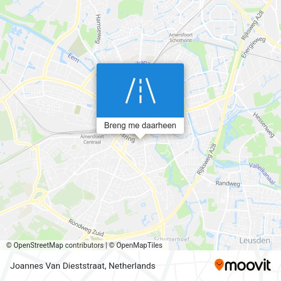 Joannes Van Dieststraat kaart