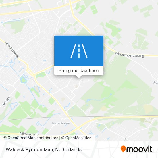 Waldeck Pyrmontlaan kaart