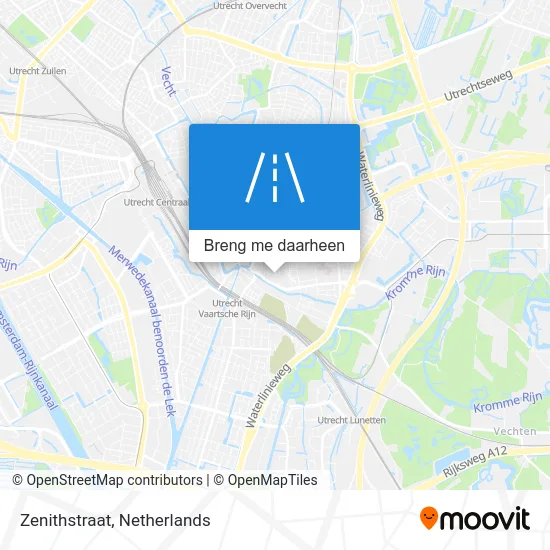 Zenithstraat kaart