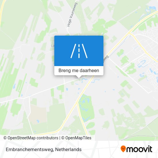 Embranchementsweg kaart