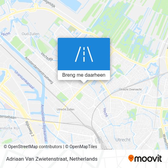 Adriaan Van Zwietenstraat kaart