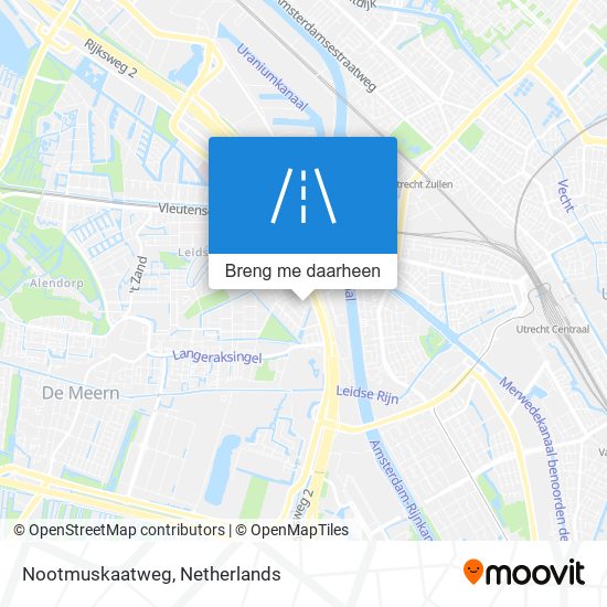 Nootmuskaatweg kaart