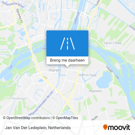 Jan Van Der Ledeplein kaart