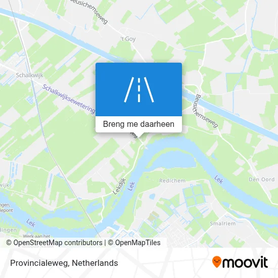 Provincialeweg kaart