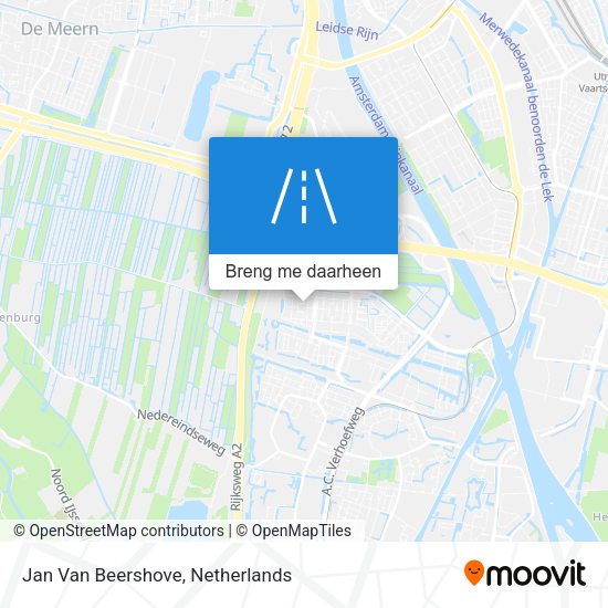 Jan Van Beershove kaart