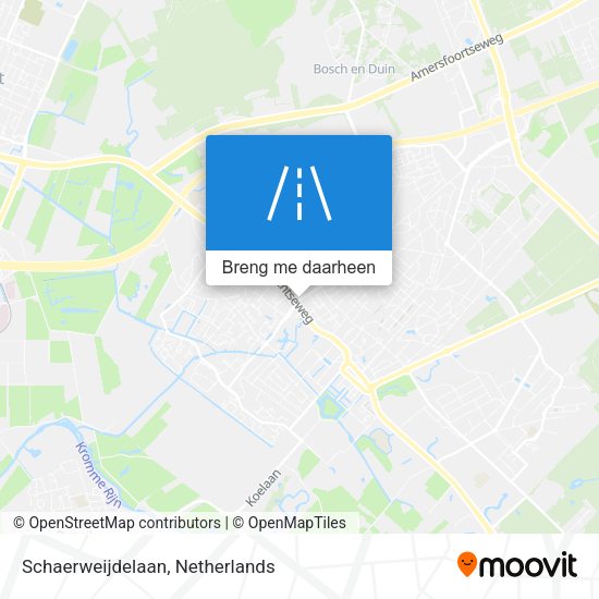 Schaerweijdelaan kaart