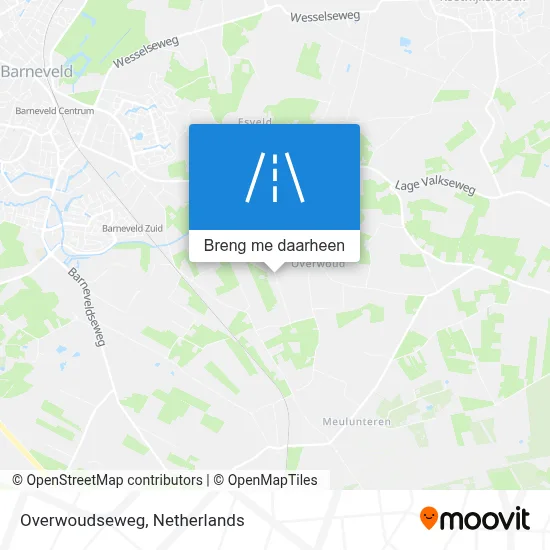 Overwoudseweg kaart