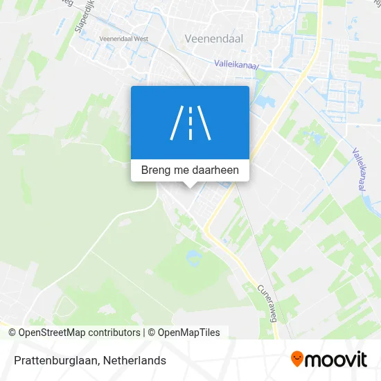 Prattenburglaan kaart
