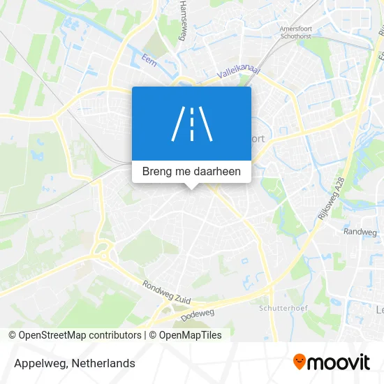 Appelweg kaart