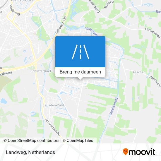 Landweg kaart