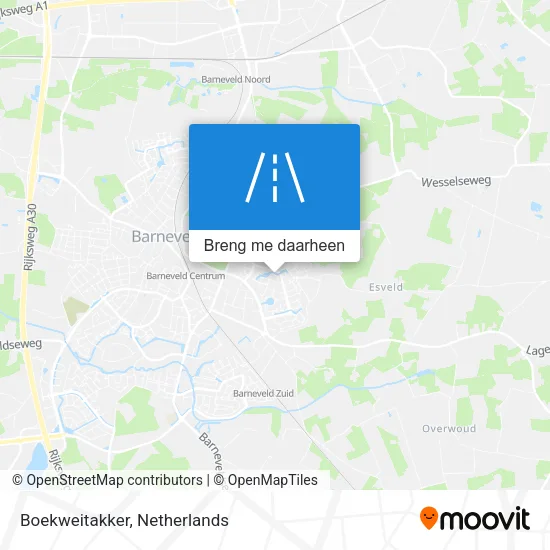 Boekweitakker kaart