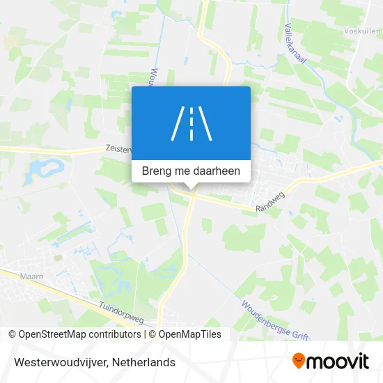 Westerwoudvijver kaart