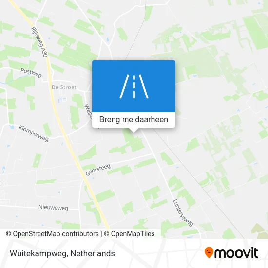 Wuitekampweg kaart