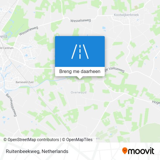 Ruitenbeekweg kaart