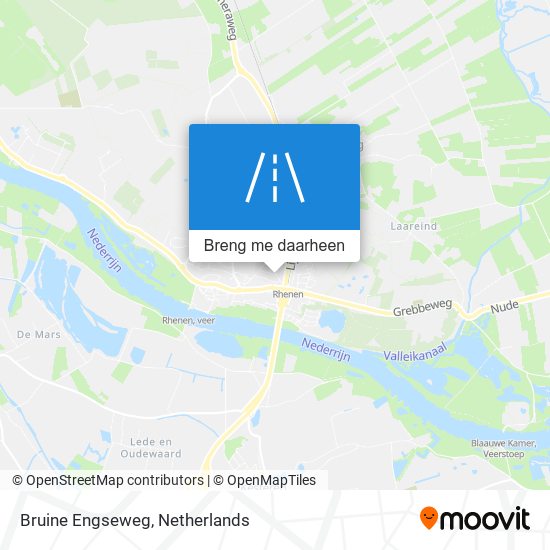 Bruine Engseweg kaart