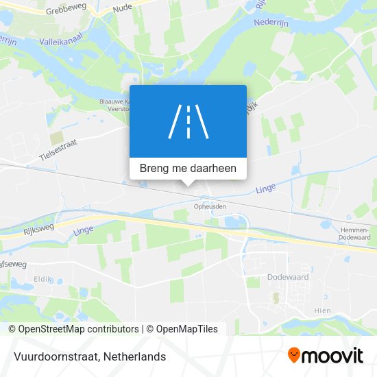 Vuurdoornstraat kaart