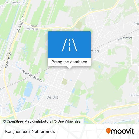 Konijnenlaan kaart