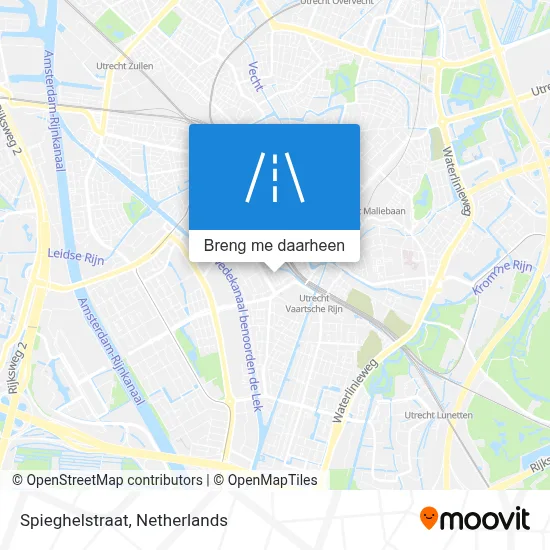 Spieghelstraat kaart