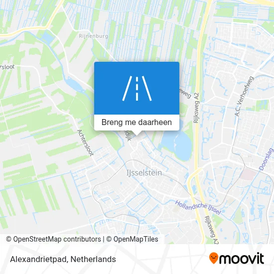 Alexandrietpad kaart
