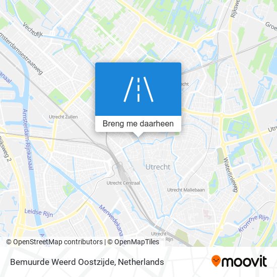 Bemuurde Weerd Oostzijde kaart