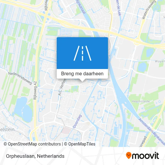 Orpheuslaan kaart