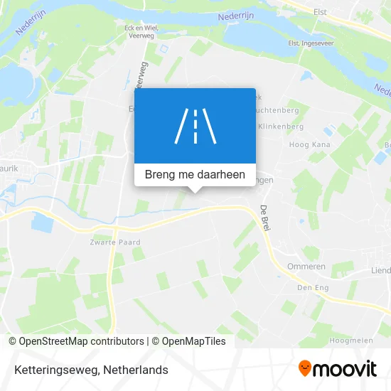 Ketteringseweg kaart