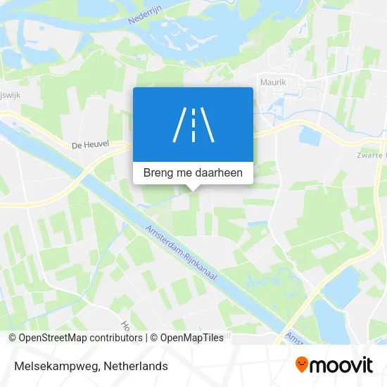 Melsekampweg kaart