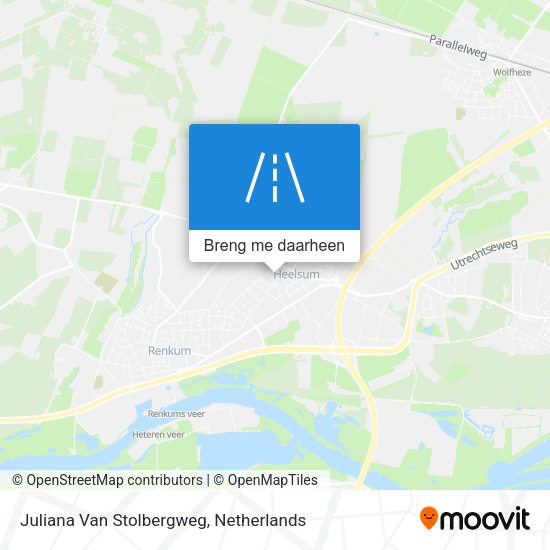 Juliana Van Stolbergweg kaart