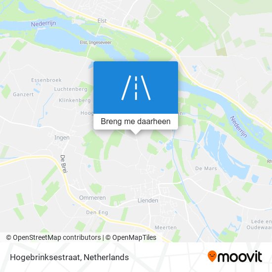 Hogebrinksestraat kaart