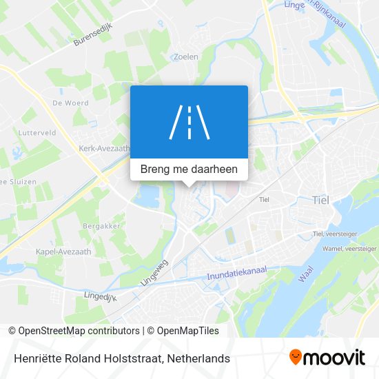 Henriëtte Roland Holststraat kaart