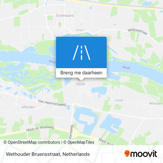 Wethouder Bruensstraat kaart