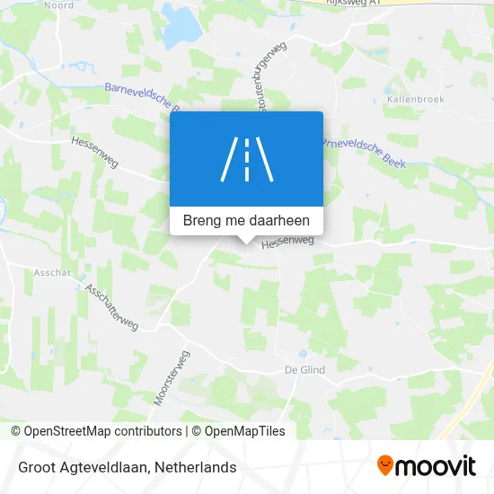 Groot Agteveldlaan kaart