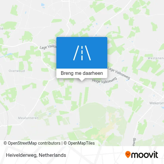 Heivelderweg kaart