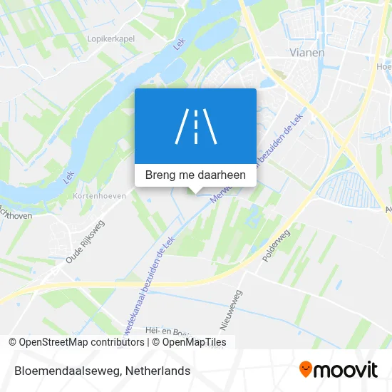 Bloemendaalseweg kaart